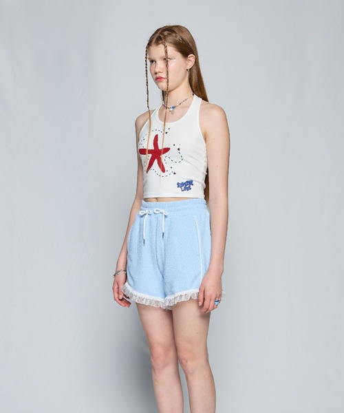 LUVISTRUE(ラヴイズトゥルー)の「BE STARFISH HALTER NECK TOP(タンクトップ・レディース・ホワイト/ブラック/スカイブルー・FREE)」の10枚目の写真