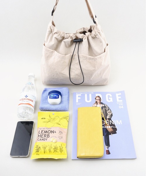 styiro（スタイロ）の「【軽量】フロントポケットクロスボディバッグ/ショルダーバッグ（ショルダーバッグ・レディース・ベージュ/ブラック/ブラウン/カーキ/ピンク・FREE）」の15枚目の写真