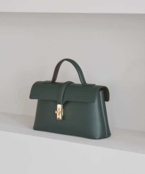 VIS（ビス）の「【新色追加】ひねり金具ワンハンドルミニショルダーバッグ（ショルダーバッグ・レディース・その他/ブラック系その他/ダークブラウン/モスグリーン/グレー系その他/ベージュ/ベージュ系その他2・FREE）」の11枚目の写真