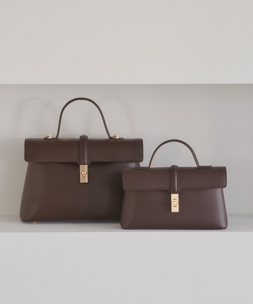 VIS（ビス）の「【新色追加】ひねり金具ワンハンドルミニショルダーバッグ（ショルダーバッグ・レディース・その他/ブラック系その他/ダークブラウン/モスグリーン/グレー系その他/ベージュ/ベージュ系その他2・FREE）」の12枚目の写真