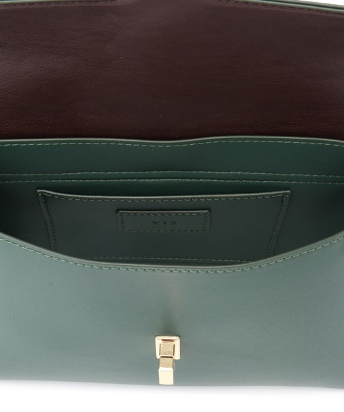 VIS（ビス）の「【新色追加】ひねり金具ワンハンドルミニショルダーバッグ（ショルダーバッグ・レディース・その他/ブラック系その他/ダークブラウン/モスグリーン/グレー系その他/ベージュ/ベージュ系その他2・FREE）」の20枚目の写真