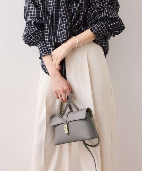 ひねり金具ワンハンドルミニショルダーバッグ/2WAY（ショルダーバッグ