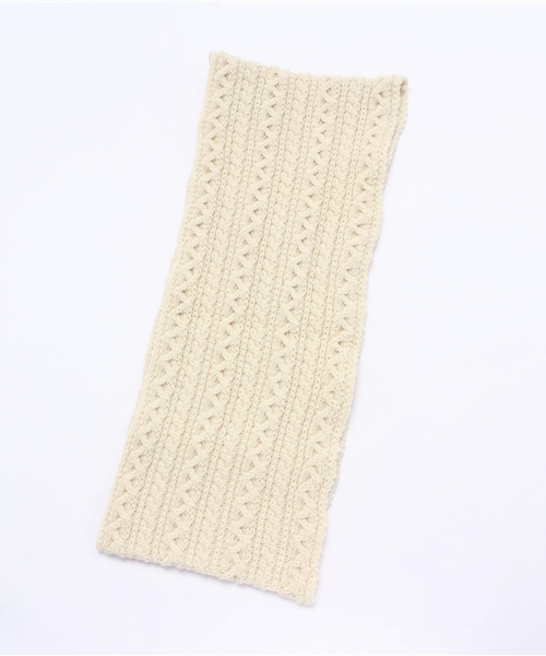 HIGHLAND 2000（ハイランドトゥーサウザンド）の「HIGHLAND2000(ハイランド2000) ウールネックウォーマー(スヌード) / 103-HL2-NECK SCARF（ネックウォーマー/スヌード・メンズ・ホワイト/ライトグレー/キャメル/ブラック・FREE）」の7枚目の写真