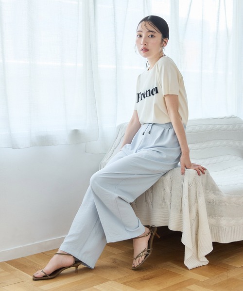 coca(coca)(コカ)の「ジャカードロゴニットトップス(Tシャツ/カットソー・レディース・ブラック/アイボリー・L/M/S)」の4枚目の写真