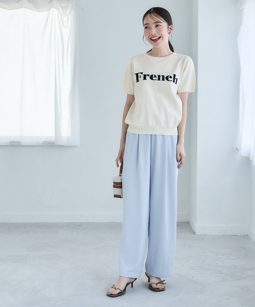 coca(coca)(コカ)の「ジャカードロゴニットトップス(Tシャツ/カットソー・レディース・ブラック/アイボリー・L/M/S)」の14枚目の写真