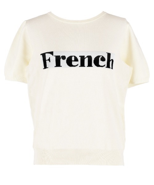 coca(coca)(コカ)の「ジャカードロゴニットトップス(Tシャツ/カットソー・レディース・ブラック/アイボリー・L/M/S)」の11枚目の写真