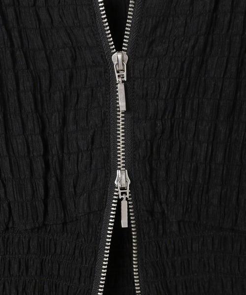 Heather（ヘザー）の「パフスリーブZIPブラウス　140687（シャツ/ブラウス・レディース・オフホワイト/ブラック/イエロー・FREE）」の11枚目の写真