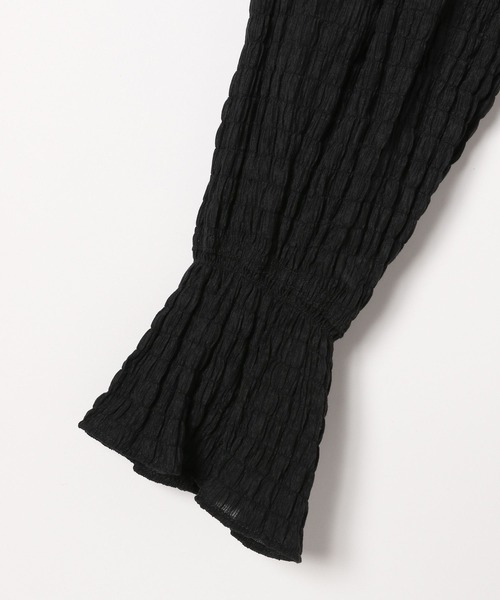 Heather（ヘザー）の「パフスリーブZIPブラウス　140687（シャツ/ブラウス・レディース・オフホワイト/ブラック/イエロー・FREE）」の9枚目の写真