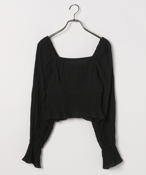 Heather（ヘザー）の「パフスリーブZIPブラウス　140687（シャツ/ブラウス・レディース・オフホワイト/ブラック/イエロー・FREE）」の7枚目の写真