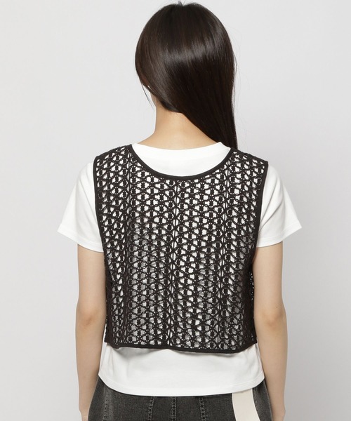 niko and...（ニコアンド）の「2WAY幾何学レースリボンブラウス（シャツ/ブラウス・レディース・アイボリー/ブラック・FREE）」の18枚目の写真