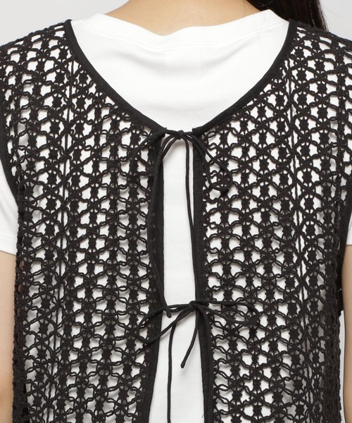 niko and...（ニコアンド）の「2WAY幾何学レースリボンブラウス（シャツ/ブラウス・レディース・アイボリー/ブラック・FREE）」の17枚目の写真