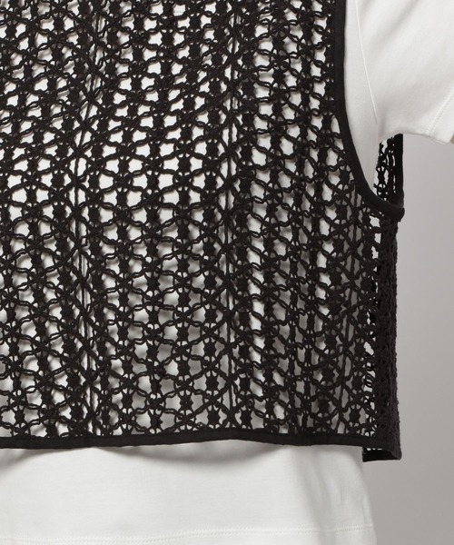 niko and...（ニコアンド）の「2WAY幾何学レースリボンブラウス（シャツ/ブラウス・レディース・アイボリー/ブラック・FREE）」の15枚目の写真