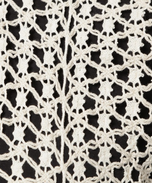 niko and...（ニコアンド）の「2WAY幾何学レースリボンブラウス（シャツ/ブラウス・レディース・アイボリー/ブラック・FREE）」の13枚目の写真