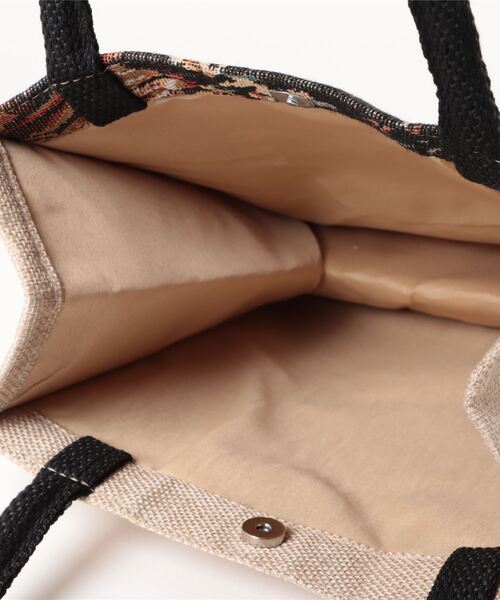 TONE SELECT GOODS(トーンセレクトグッズ)の「Liaa/パール 花柄 レトロ トートバッグ サブバッグ A18397(トートバッグ・レディース・グリーン/ブルー/ブラック・FREE)」の15枚目の写真