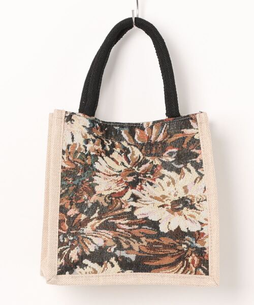 TONE SELECT GOODS(トーンセレクトグッズ)の「Liaa/パール 花柄 レトロ トートバッグ サブバッグ A18397(トートバッグ・レディース・グリーン/ブルー/ブラック・FREE)」の12枚目の写真