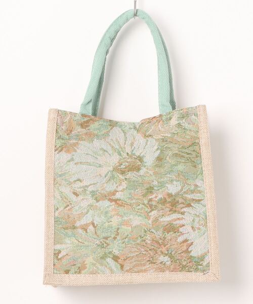 TONE SELECT GOODS(トーンセレクトグッズ)の「Liaa/パール 花柄 レトロ トートバッグ サブバッグ A18397(トートバッグ・レディース・グリーン/ブルー/ブラック・FREE)」の10枚目の写真