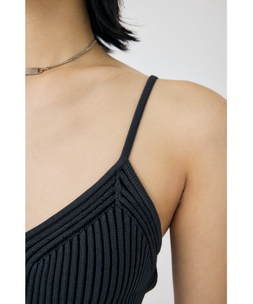 MOUSSY（マウジー）の「RIB KNIT カーディガン & キャミソール（カーディガン/ボレロ・レディース・アイボリー/ブラック/ライトブルー/マジェンタ・FREE）」の18枚目の写真