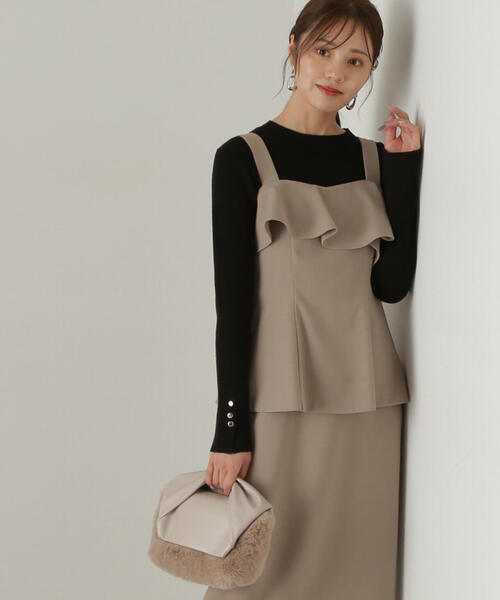 PROPORTION BODY DRESSING（プロポーションボディドレッシング）の「釦付きボトルネックリブニット / 1214270904（ニット/セーター・レディース・ブラック/ホワイト/ベージュ/レッド・SMALL/MEDIUM）」の13枚目の写真