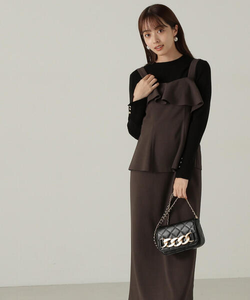 PROPORTION BODY DRESSING（プロポーションボディドレッシング）の「釦付きボトルネックリブニット / 1214270904（ニット/セーター・レディース・ブラック/ホワイト/ベージュ/レッド・SMALL/MEDIUM）」の17枚目の写真