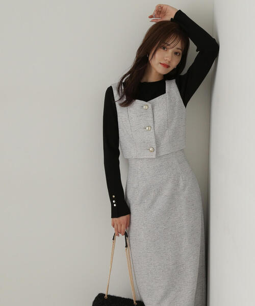 PROPORTION BODY DRESSING（プロポーションボディドレッシング）の「釦付きボトルネックリブニット / 1214270904（ニット/セーター・レディース・ブラック/ホワイト/ベージュ/レッド・SMALL/MEDIUM）」の20枚目の写真