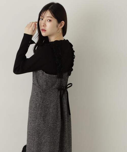 PROPORTION BODY DRESSING（プロポーションボディドレッシング）の「釦付きボトルネックリブニット / 1214270904（ニット/セーター・レディース・ブラック/ホワイト/ベージュ/レッド・SMALL/MEDIUM）」の22枚目の写真