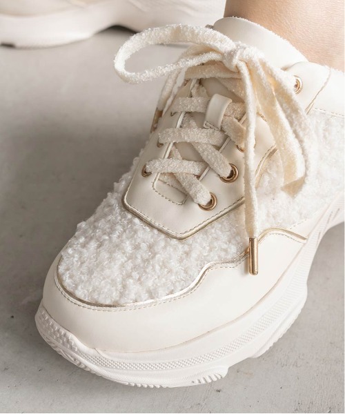 【セール】ボリュームソールボアスニーカー（スニーカー）｜RANDA（ランダ）