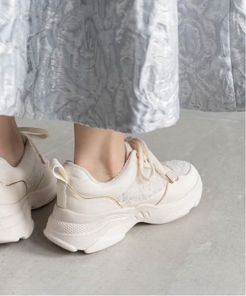 【セール】ボリュームソールボアスニーカー（スニーカー）｜RANDA（ランダ）