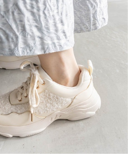 【セール】ボリュームソールボアスニーカー（スニーカー）｜RANDA（ランダ）