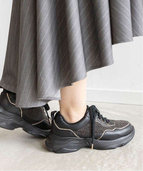 【セール】ボリュームソールボアスニーカー（スニーカー）｜RANDA（ランダ）