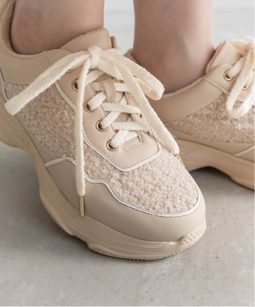 【セール】ボリュームソールボアスニーカー（スニーカー）｜RANDA（ランダ）