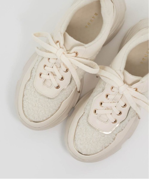 【セール】ボリュームソールボアスニーカー（スニーカー）｜RANDA（ランダ）