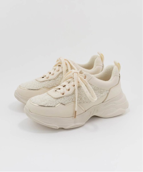 【セール】ボリュームソールボアスニーカー（スニーカー）｜RANDA（ランダ）