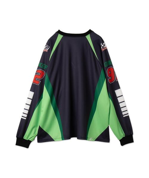 WEGO(ウィゴー)の「WEGO/レーシングロゴメッシュロンT(Tシャツ/カットソー・メンズ・ブラック/ホワイト・MEDIUM/LARGE)」の7枚目の写真