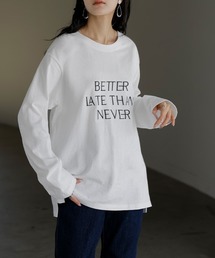 大人ロゴ刺繍Tシャツ