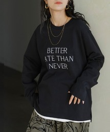 大人ロゴ刺繍Tシャツ