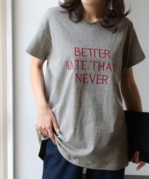 大人ロゴ刺繍Tシャツ