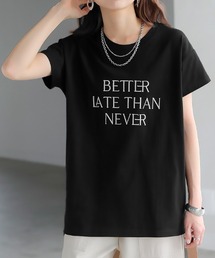 大人ロゴ刺繍Tシャツ