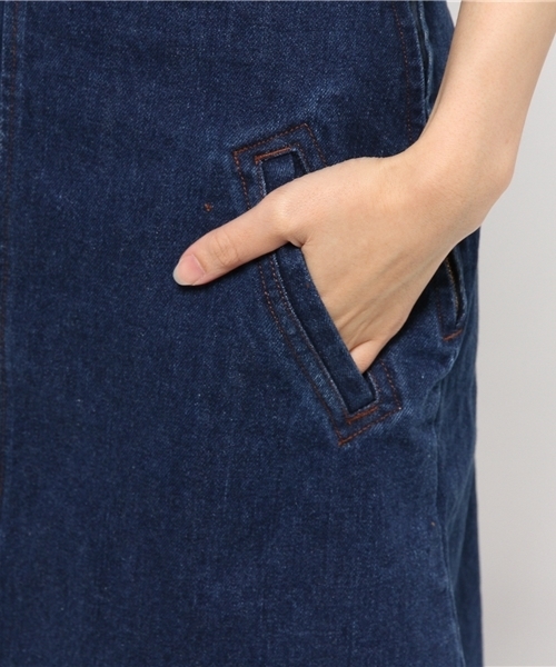 Kastane（カスタネ）の「台形スカート（スカート・レディース・カーキ/オレンジ/インディゴブルー/アイボリー・2/1）」の10枚目の写真