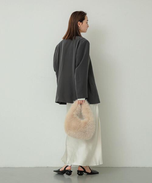 SENSE OF PLACE by URBAN RESEARCH（センスオブプレイスバイアーバンリサーチ）の「ファーラウンドバッグ（ハンドバッグ・レディース・ベージュ/ブラウン/ミント・ONE）」の11枚目の写真