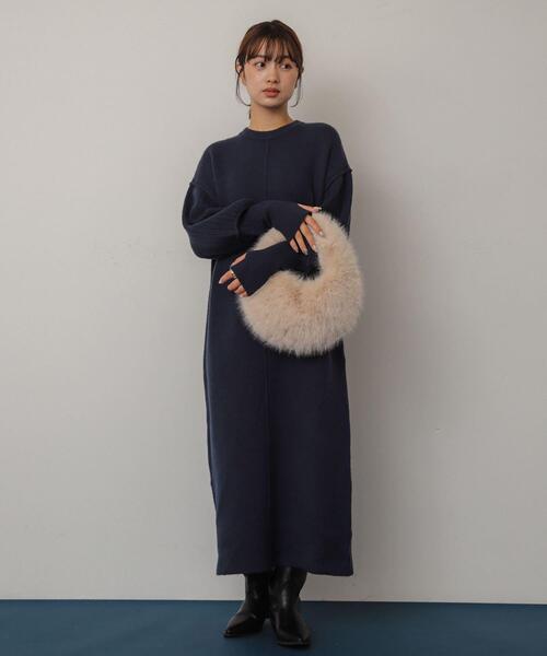 SENSE OF PLACE by URBAN RESEARCH（センスオブプレイスバイアーバンリサーチ）の「ファーラウンドバッグ（ハンドバッグ・レディース・ベージュ/ブラウン/ミント・ONE）」の12枚目の写真