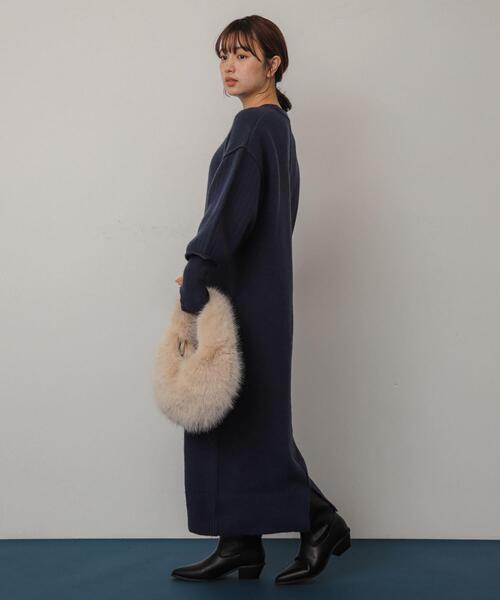 SENSE OF PLACE by URBAN RESEARCH（センスオブプレイスバイアーバンリサーチ）の「ファーラウンドバッグ（ハンドバッグ・レディース・ベージュ/ブラウン/ミント・ONE）」の13枚目の写真