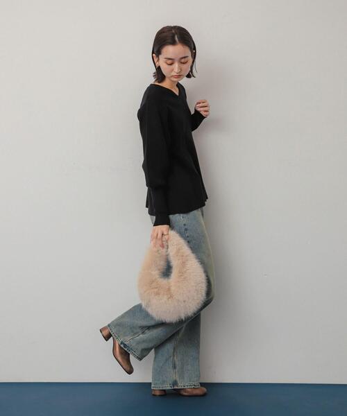 SENSE OF PLACE by URBAN RESEARCH（センスオブプレイスバイアーバンリサーチ）の「ファーラウンドバッグ（ハンドバッグ・レディース・ベージュ/ブラウン/ミント・ONE）」の16枚目の写真