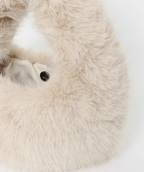 SENSE OF PLACE by URBAN RESEARCH（センスオブプレイスバイアーバンリサーチ）の「ファーラウンドバッグ（ハンドバッグ・レディース・ベージュ/ブラウン/ミント・ONE）」の18枚目の写真