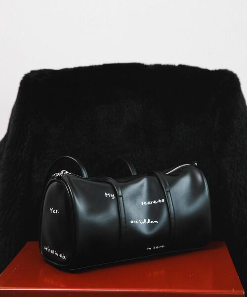 RODE SKO(ロデスコ)の「Pas De DANSE Letter Boston wide(ボストンバッグ・レディース・ブラック/オフホワイト・-)」の2枚目の写真