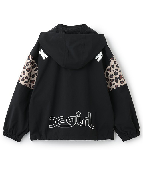 新品X-girl Stages140cm 袖切替バックロゴブルゾン ¥13640 X-girl Stages ブルゾン アウター 袖切替バックロゴブルゾン