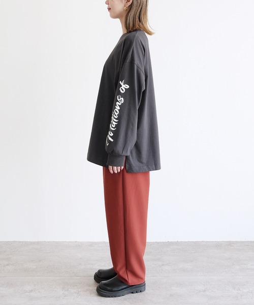 reca（レカ）の「サボテンフォト＆神ロゴPt プルオーバー（Tシャツ/カットソー・レディース・オフホワイト/チャコールグレー・FREE）」の13枚目の写真