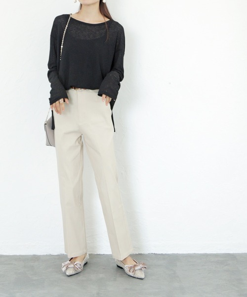 SOROTTO（ソロット）の「ベロア素材のビッグリボン ポインテッドトゥパンプス/ローヒール（パンプス・レディース・ベージュ/ブラック/レオパード・22.5cm/24.5cm/24.0cm/23.5cm/23.0cm）」の7枚目の写真