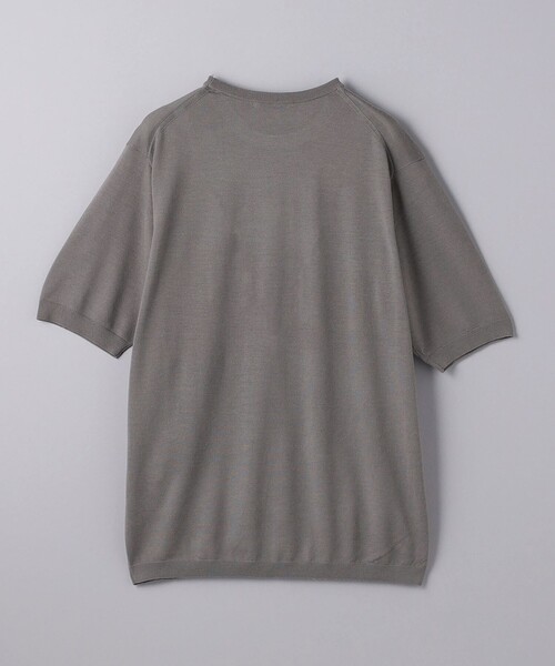 UNITED ARROWS(ユナイテッドアローズ)の「ウール ハイゲージ ニットTシャツ -ウォッシャブル-(ニット/セーター・メンズ・オフホワイト/モカ/ネイビー・M/S/XL/L)」の10枚目の写真