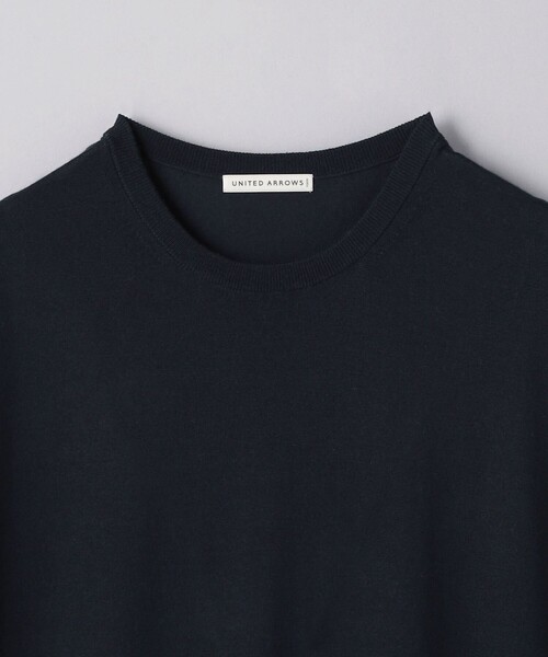 UNITED ARROWS(ユナイテッドアローズ)の「ウール ハイゲージ ニットTシャツ -ウォッシャブル-(ニット/セーター・メンズ・オフホワイト/モカ/ネイビー・M/S/XL/L)」の20枚目の写真