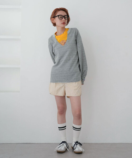 SLOBE citron.(スローブシトロン)の「《WEB限定》SLOBE citron.ナイロンショートパンツ(その他パンツ・レディース・グリーン/ベージュ・FREE)」の3枚目の写真